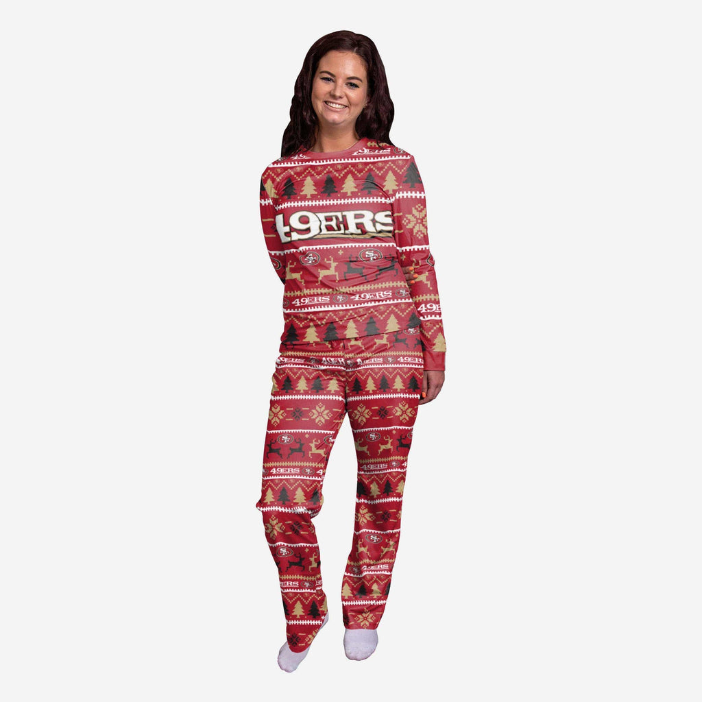 San Francisco 49ers Womens Family Holiday Pajamas FOCO S - FOCO.com