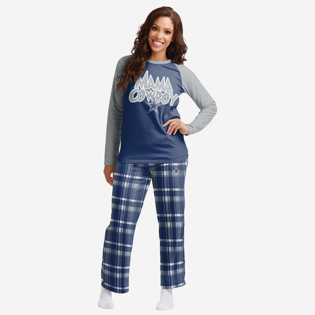 Dallas Cowboys Womens Plaid Family Holiday Pajamas FOCO S - FOCO.com