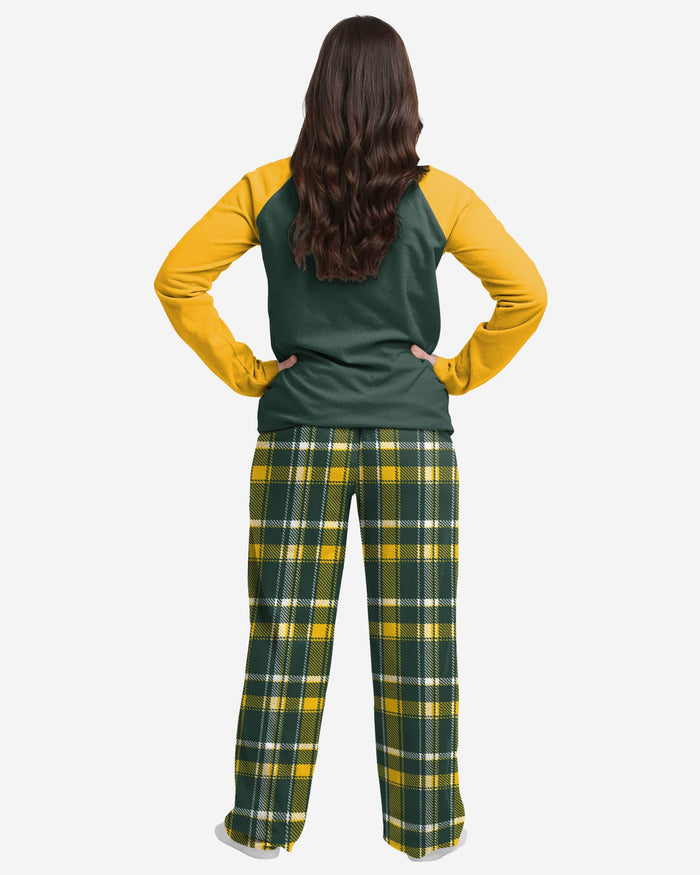 Green Bay Packers Womens Plaid Family Holiday Pajamas FOCO - FOCO.com