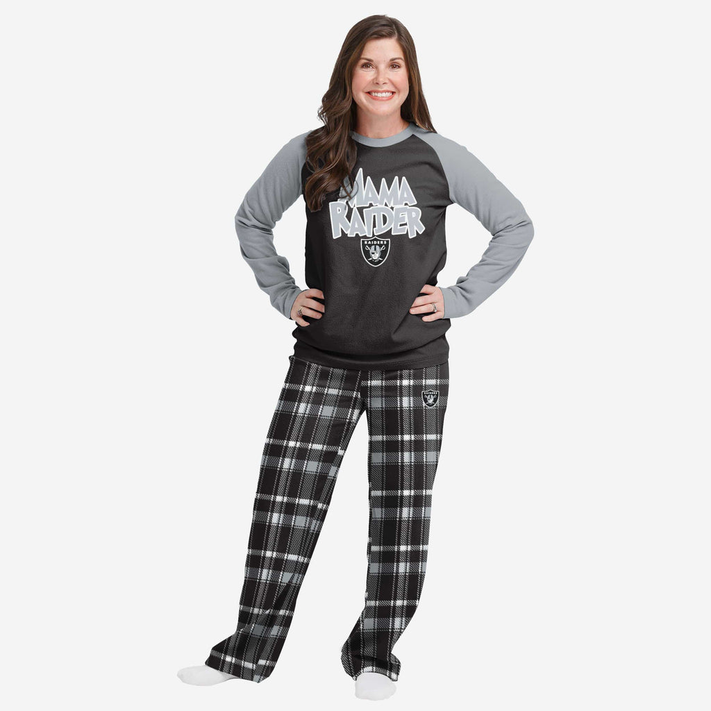 Las Vegas Raiders Womens Plaid Family Holiday Pajamas FOCO S - FOCO.com