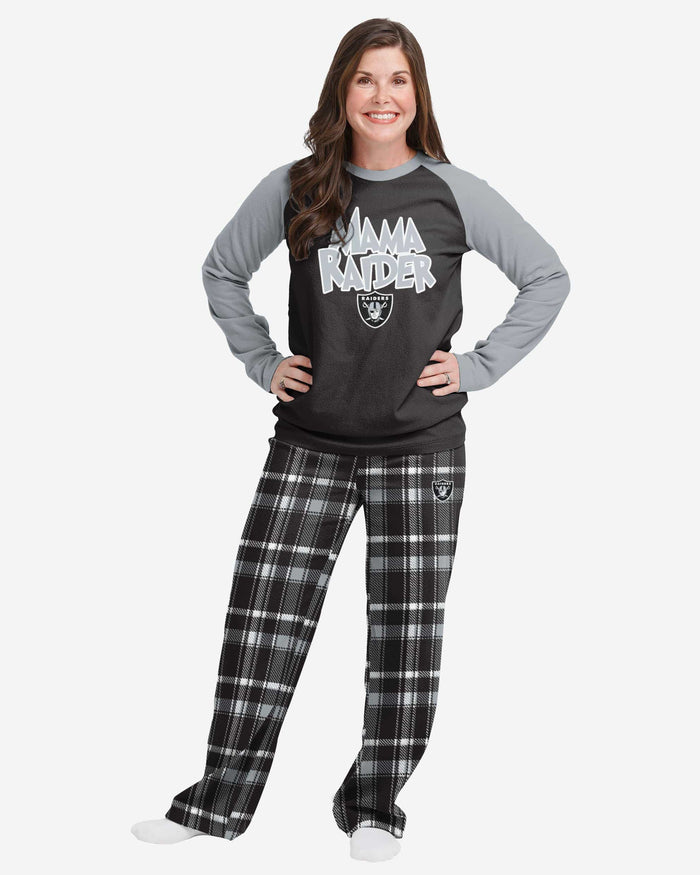 Las Vegas Raiders Womens Plaid Family Holiday Pajamas FOCO S - FOCO.com