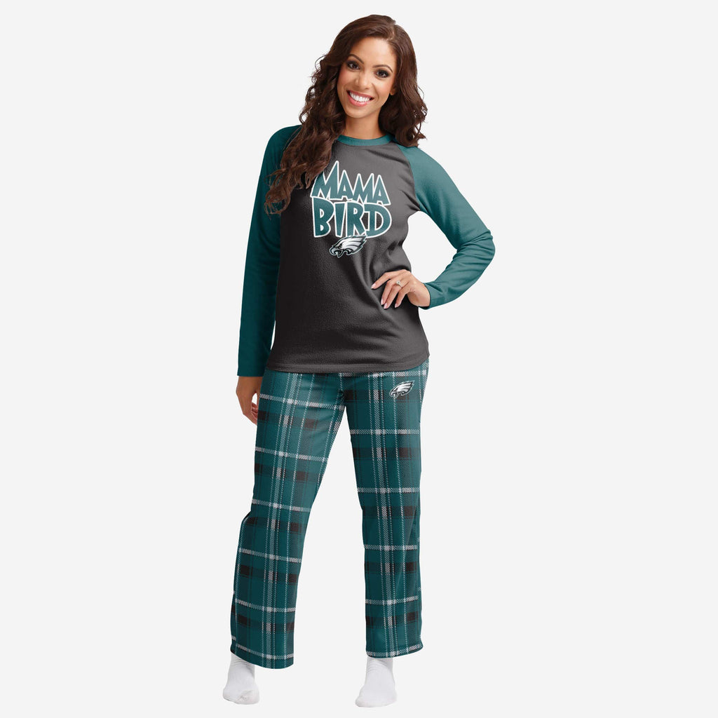 Philadelphia Eagles Womens Plaid Family Holiday Pajamas FOCO S - FOCO.com