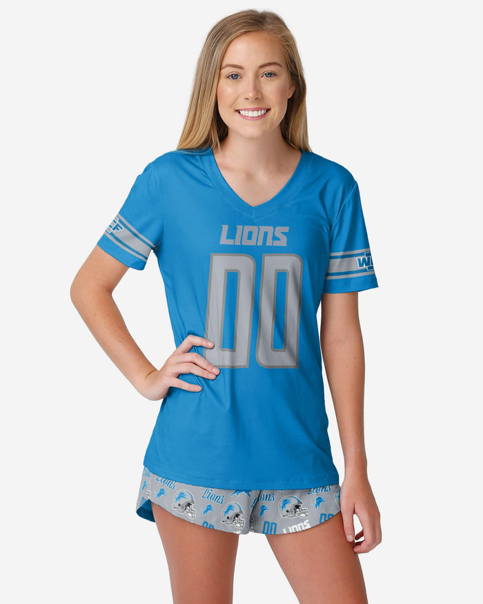 Detroit Lions Womens Gameday Ready Pajama Set FOCO S - FOCO.com