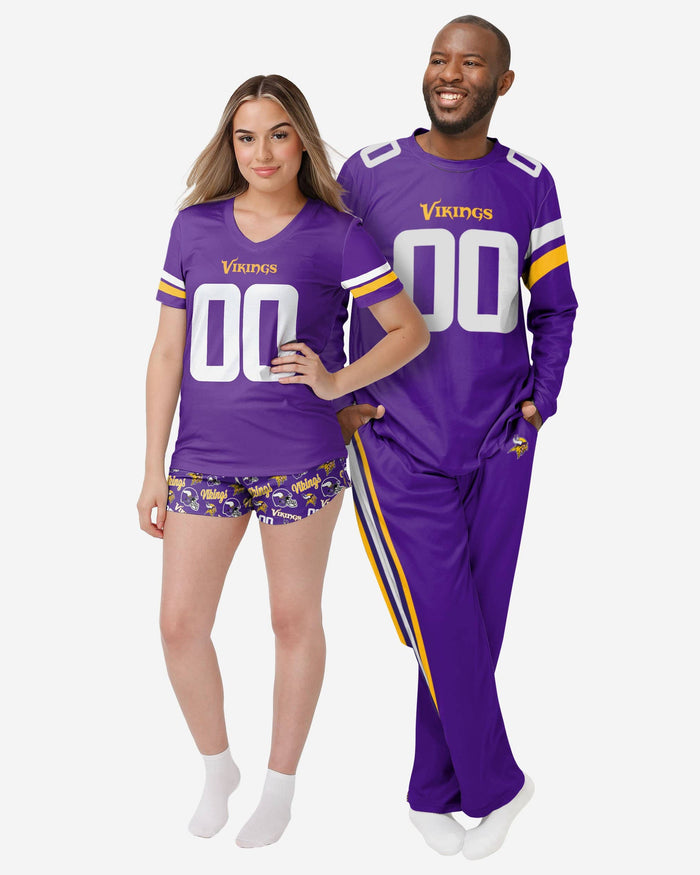 Minnesota Vikings Womens Gameday Ready Pajama Set FOCO - FOCO.com