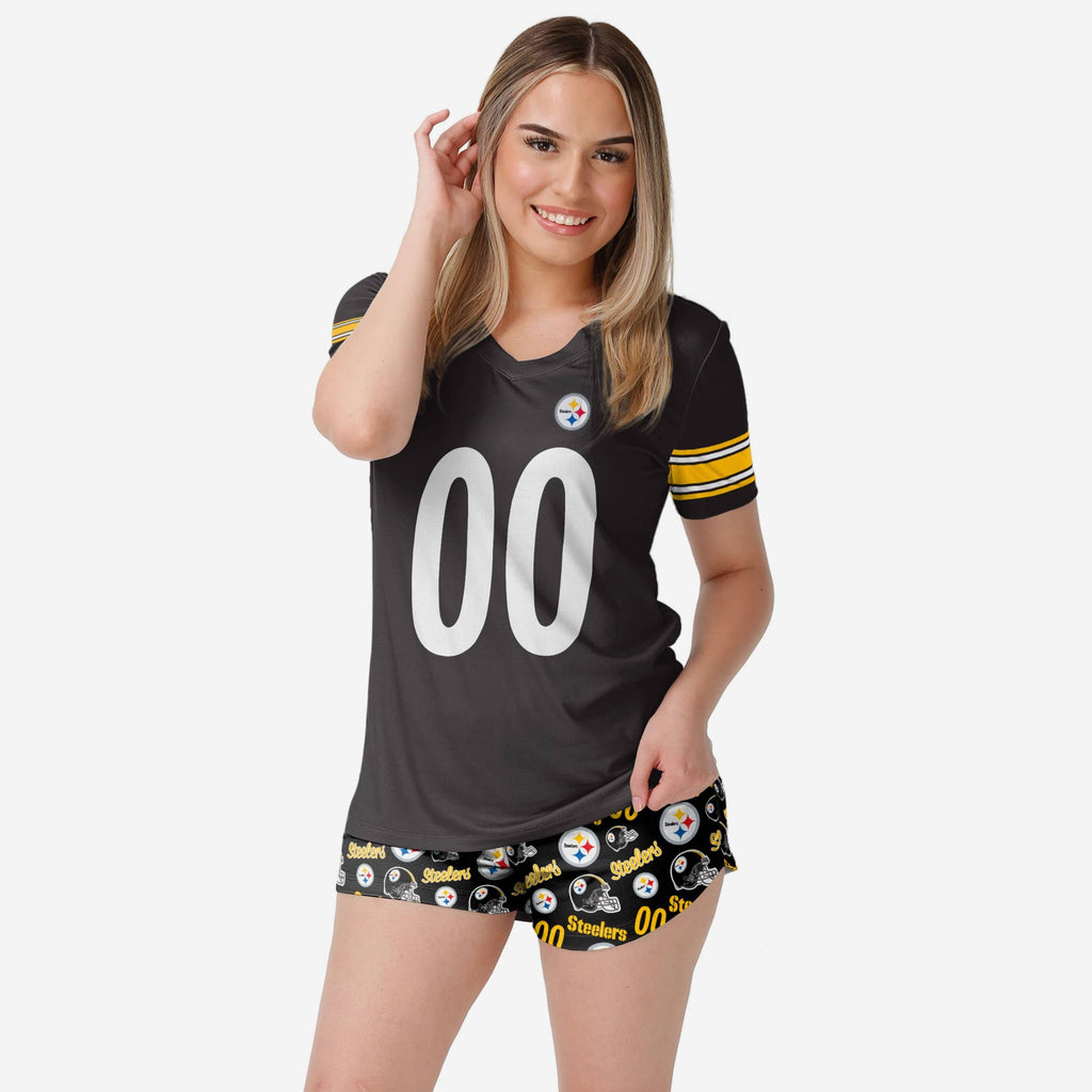 Pittsburgh Steelers Womens Gameday Ready Pajama Set FOCO S - FOCO.com