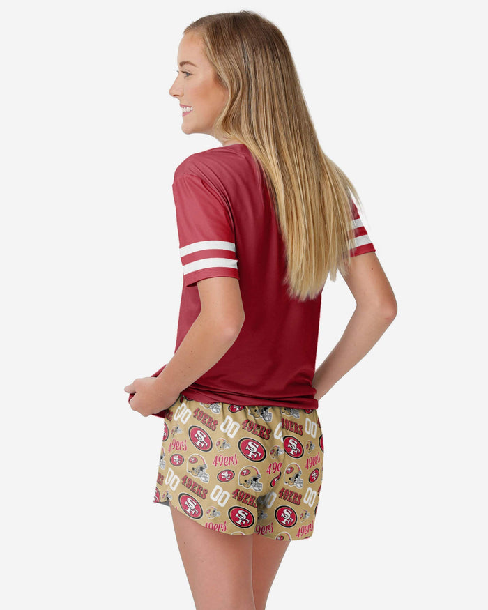 San Francisco 49ers Womens Gameday Ready Pajama Set FOCO - FOCO.com