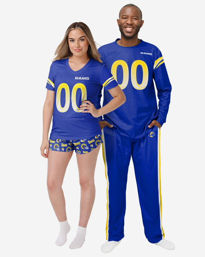 Los Angeles Rams Womens Gameday Ready Pajama Set FOCO - FOCO.com