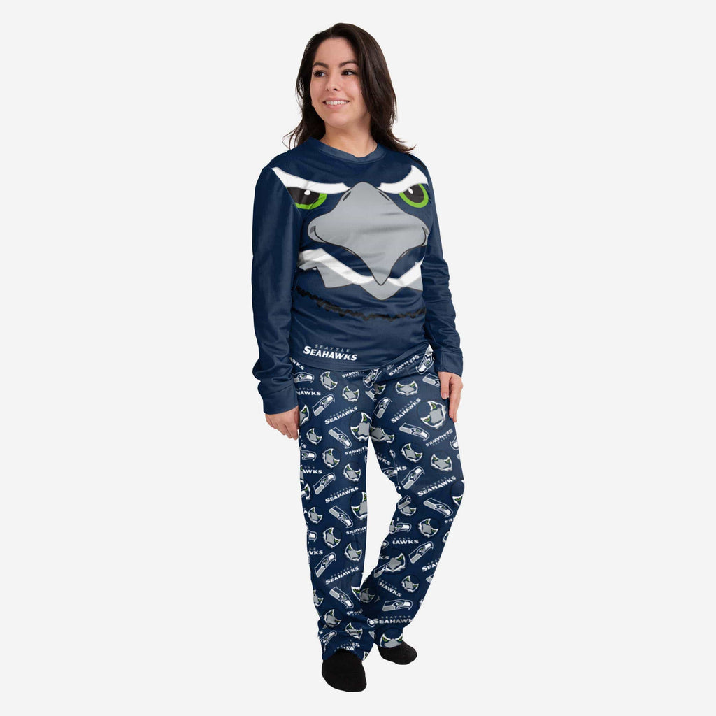 Blitz Seattle Seahawks Womens Mascot Pajamas FOCO S - FOCO.com