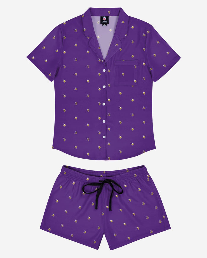 Minnesota Vikings Womens Team Dream Pajama Set FOCO - FOCO.com