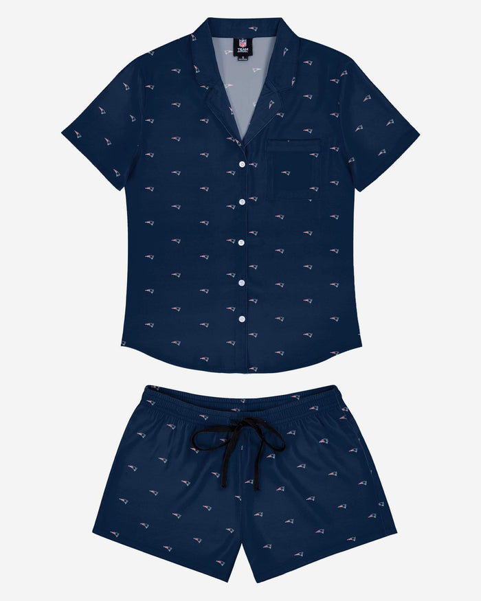 New England Patriots Womens Team Dream Pajama Set FOCO - FOCO.com