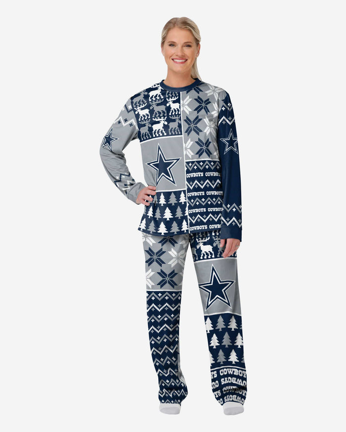 Dallas Cowboys Womens Busy Block Family Holiday Pajamas FOCO S - FOCO.com