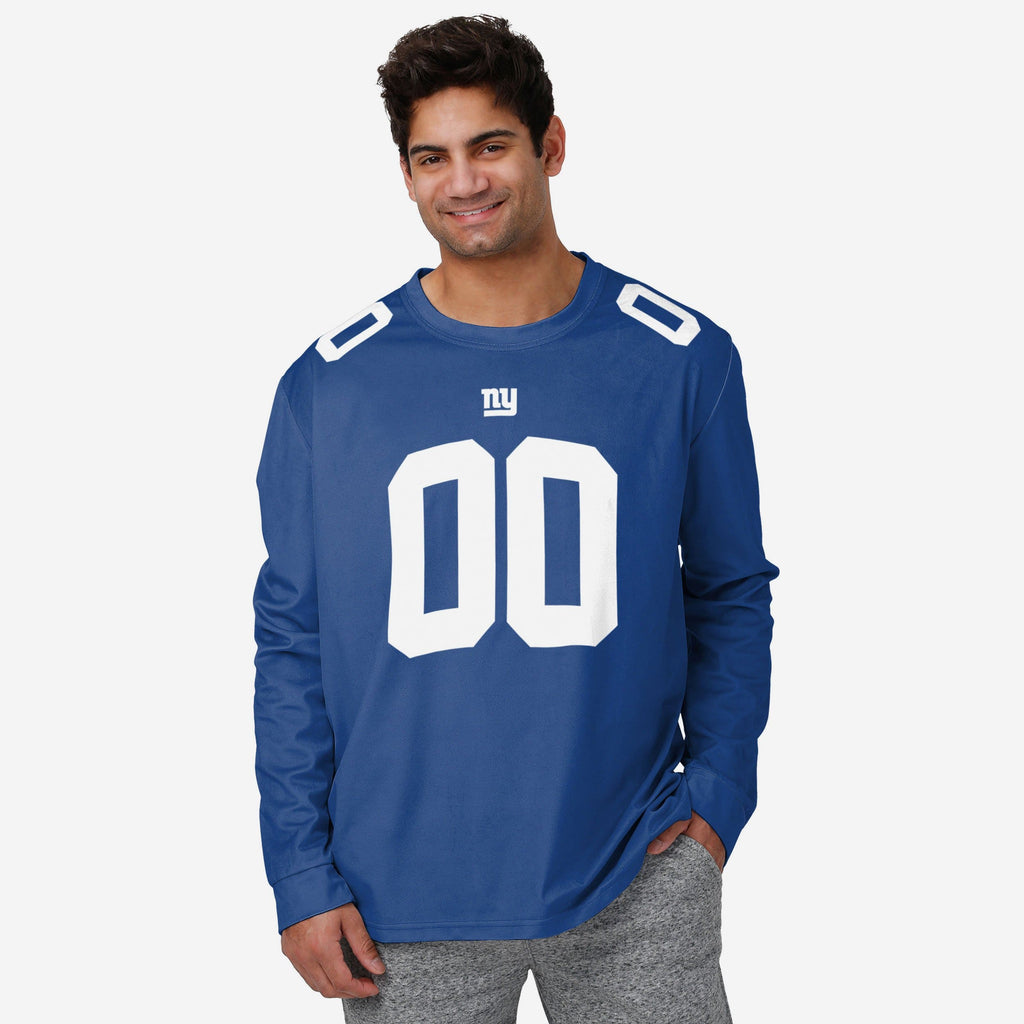 New York Giants Gameday Ready Lounge Shirt FOCO S - FOCO.com