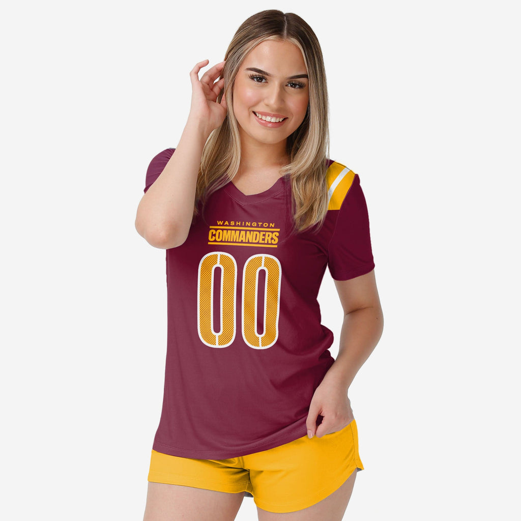 Washington Commanders Womens Gameday Ready Lounge Shirt FOCO S - FOCO.com