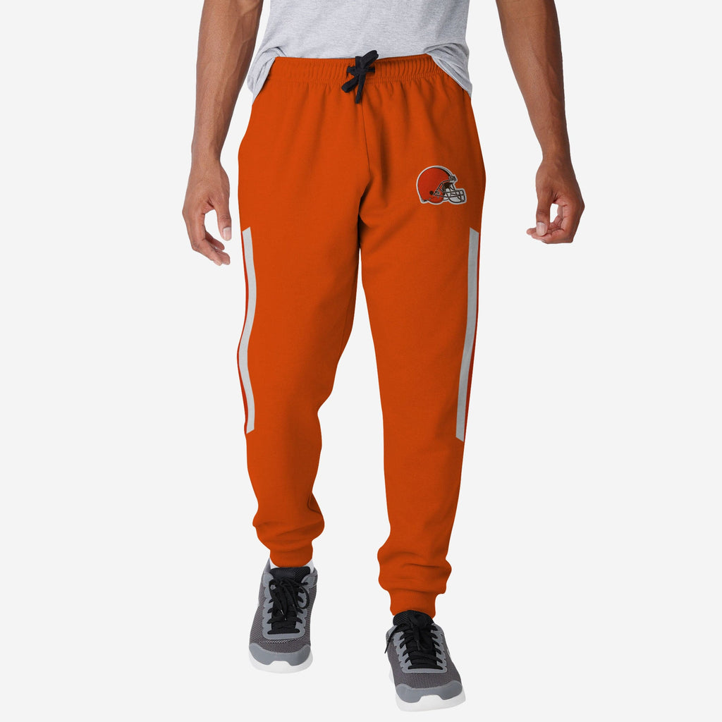 Cleveland Browns Team Stripe Joggers FOCO S - FOCO.com