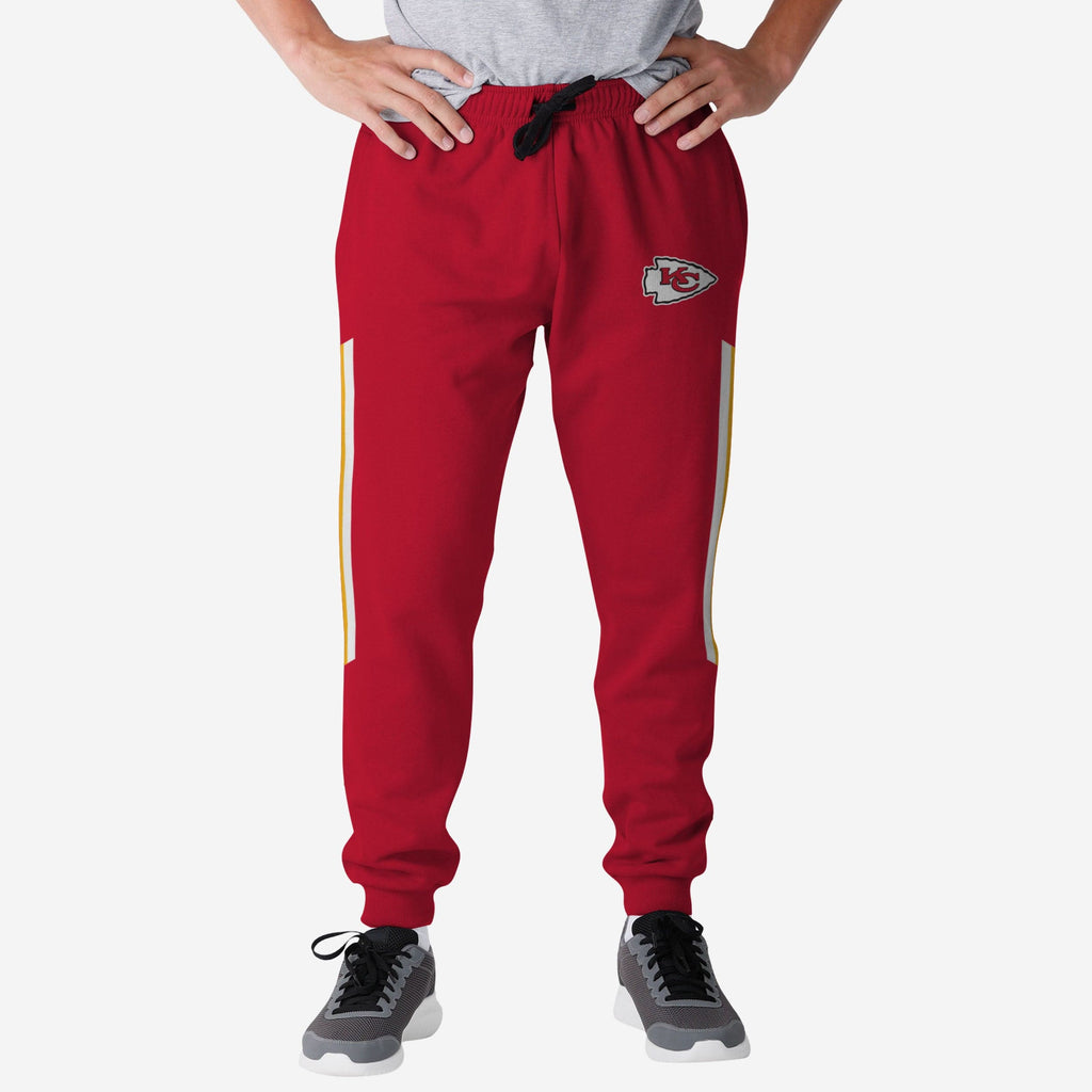 Kansas City Chiefs Team Stripe Joggers FOCO S - FOCO.com