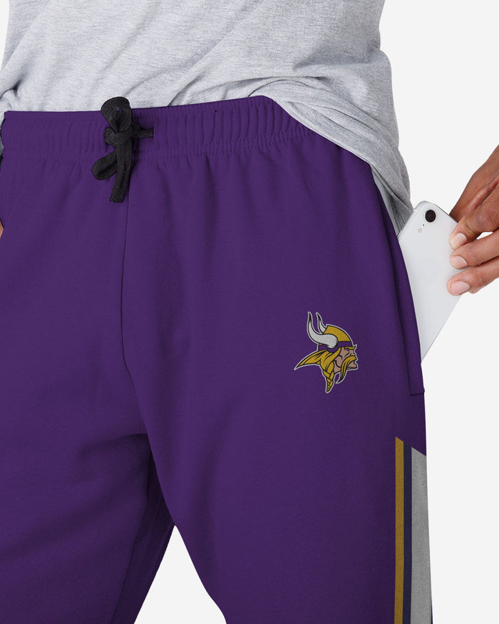 Minnesota Vikings Team Stripe Joggers FOCO - FOCO.com