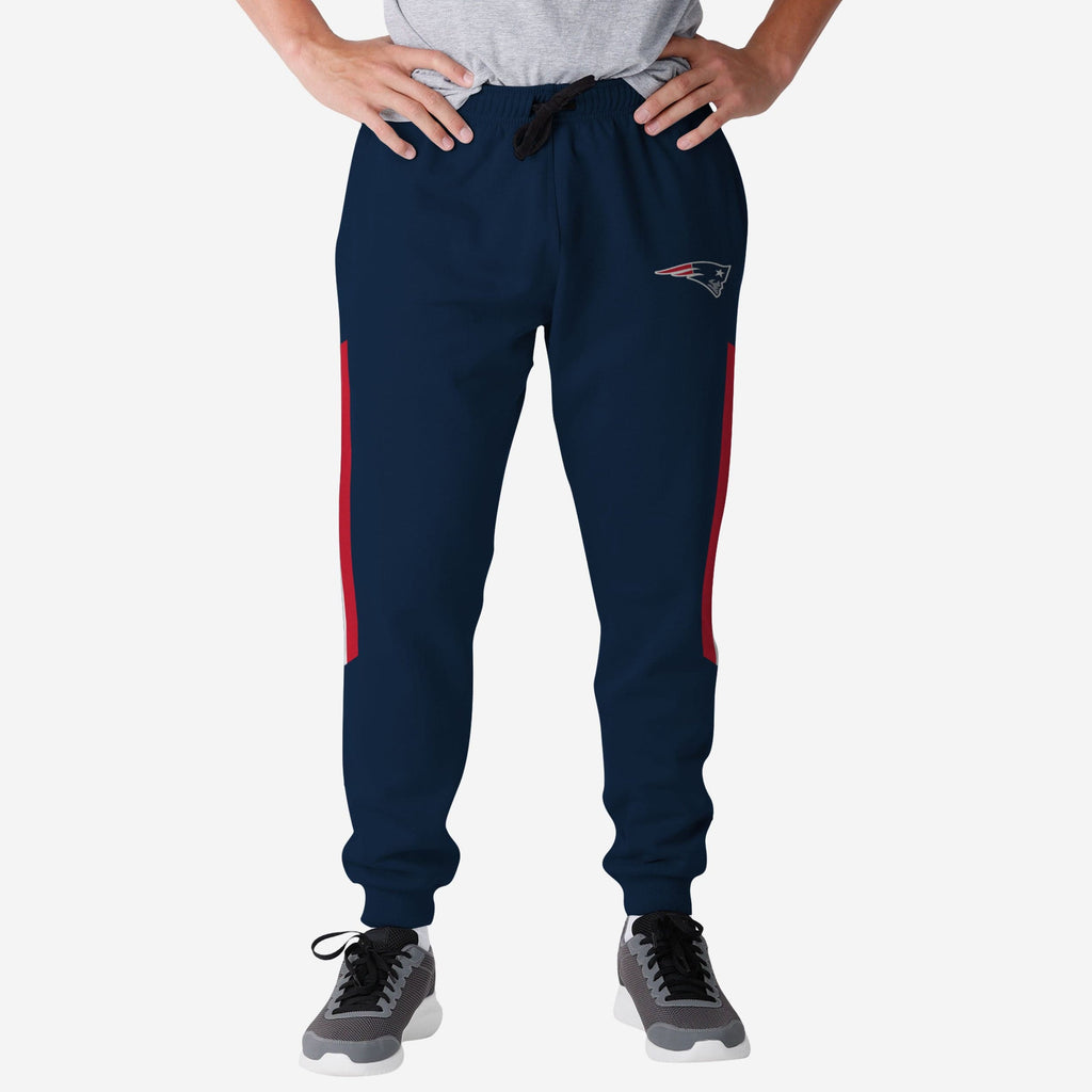 New England Patriots Team Stripe Joggers FOCO S - FOCO.com