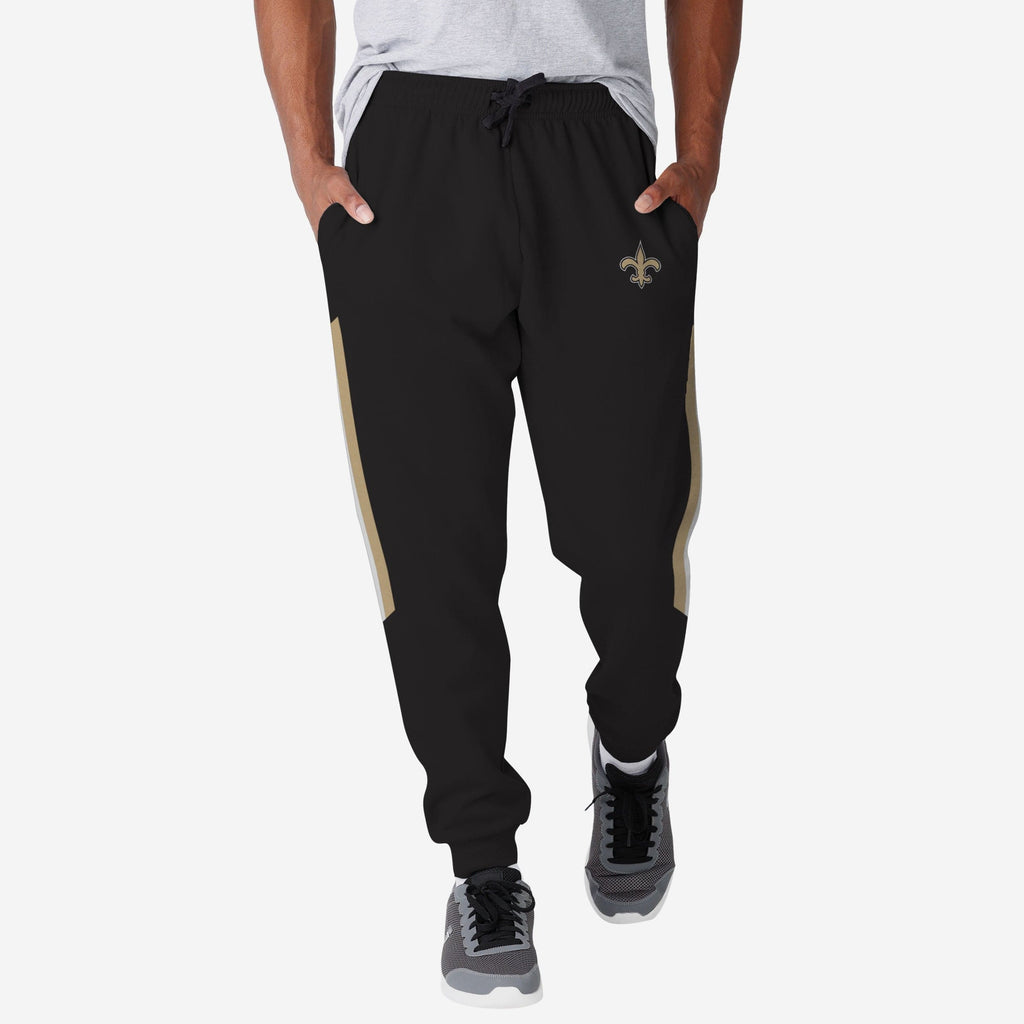 New Orleans Saints Team Stripe Joggers FOCO S - FOCO.com