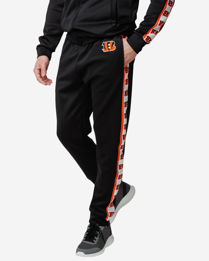 Cincinnati Bengals Stripe Logo Track Pants FOCO S - FOCO.com