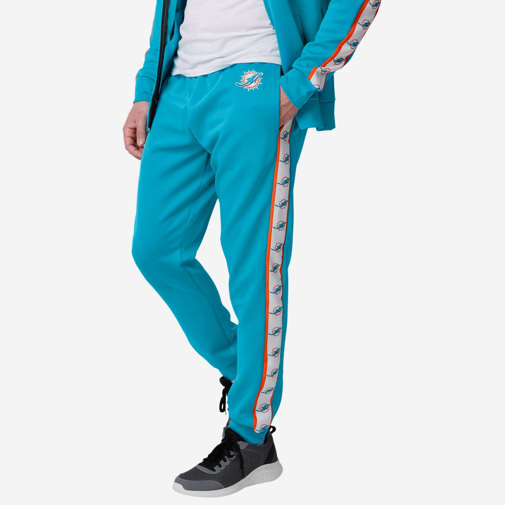 Miami Dolphins Stripe Logo Track Pants FOCO S - FOCO.com