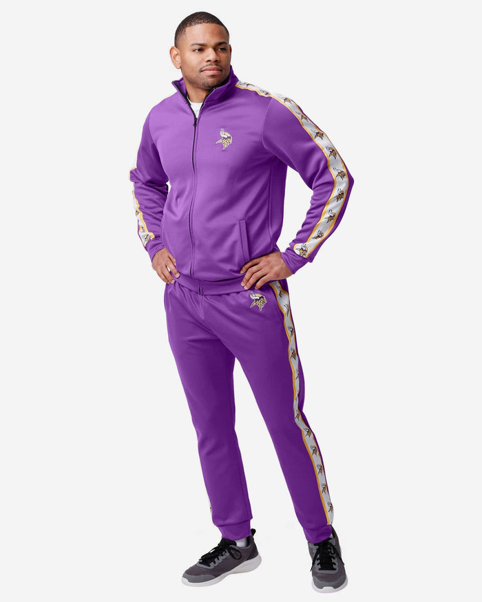 Minnesota Vikings Stripe Logo Track Pants FOCO - FOCO.com