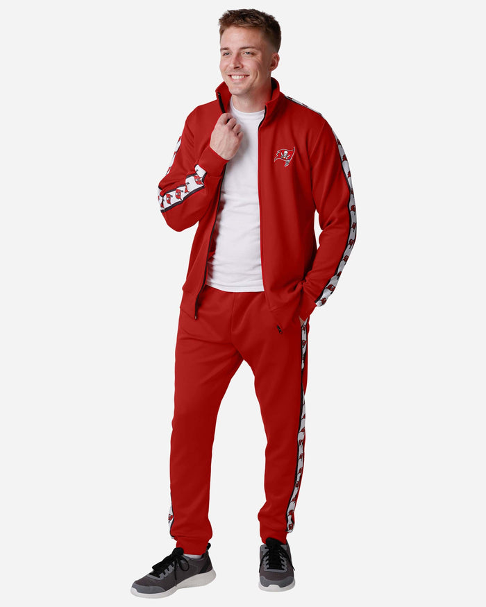 Tampa Bay Buccaneers Stripe Logo Track Pants FOCO - FOCO.com