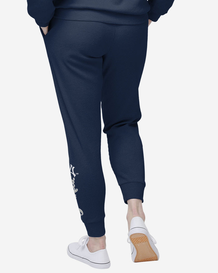 New York Yankees Womens Waffle Lounge Pants FOCO - FOCO.com