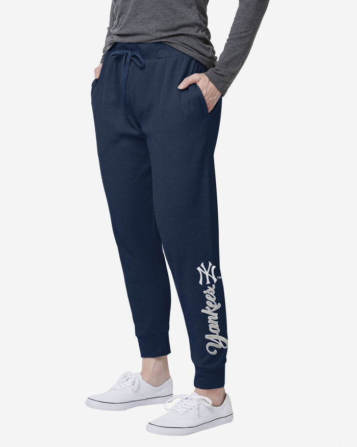 New York Yankees Womens Waffle Lounge Pants FOCO S - FOCO.com