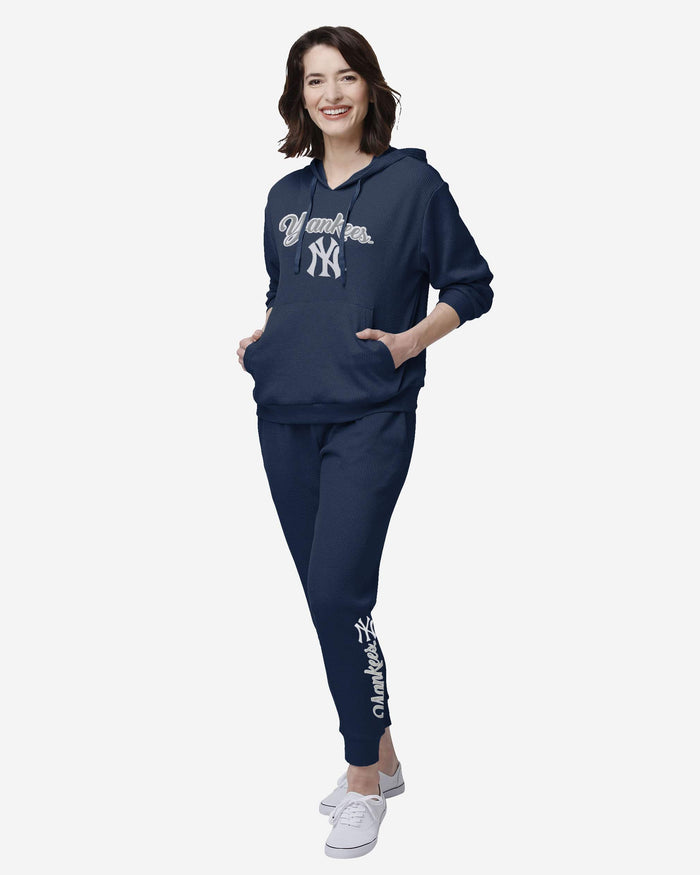 New York Yankees Womens Waffle Lounge Pants FOCO - FOCO.com