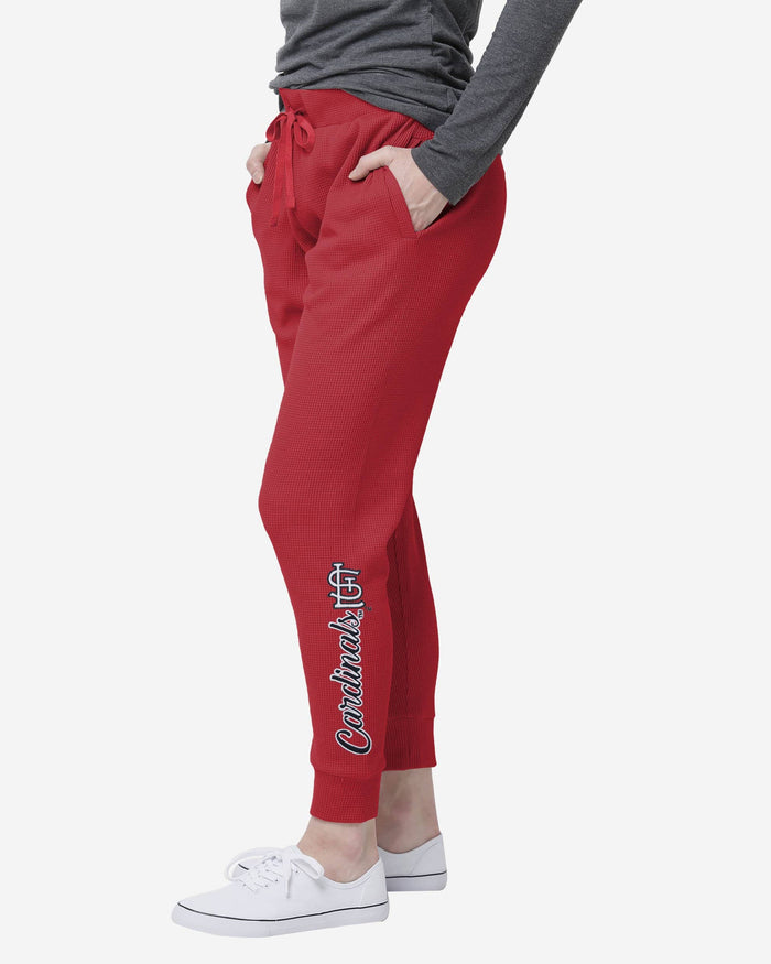 St Louis Cardinals Womens Waffle Lounge Pants FOCO S - FOCO.com