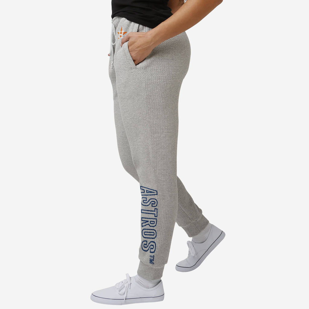 Houston Astros Womens Gray Woven Joggers FOCO S - FOCO.com