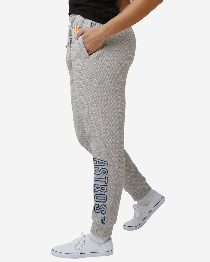 Houston Astros Womens Gray Woven Joggers FOCO S - FOCO.com