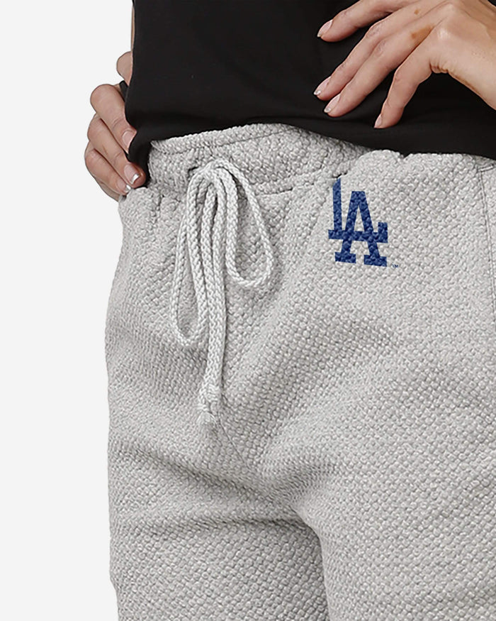 Los Angeles Dodgers Womens Gray Woven Joggers FOCO - FOCO.com