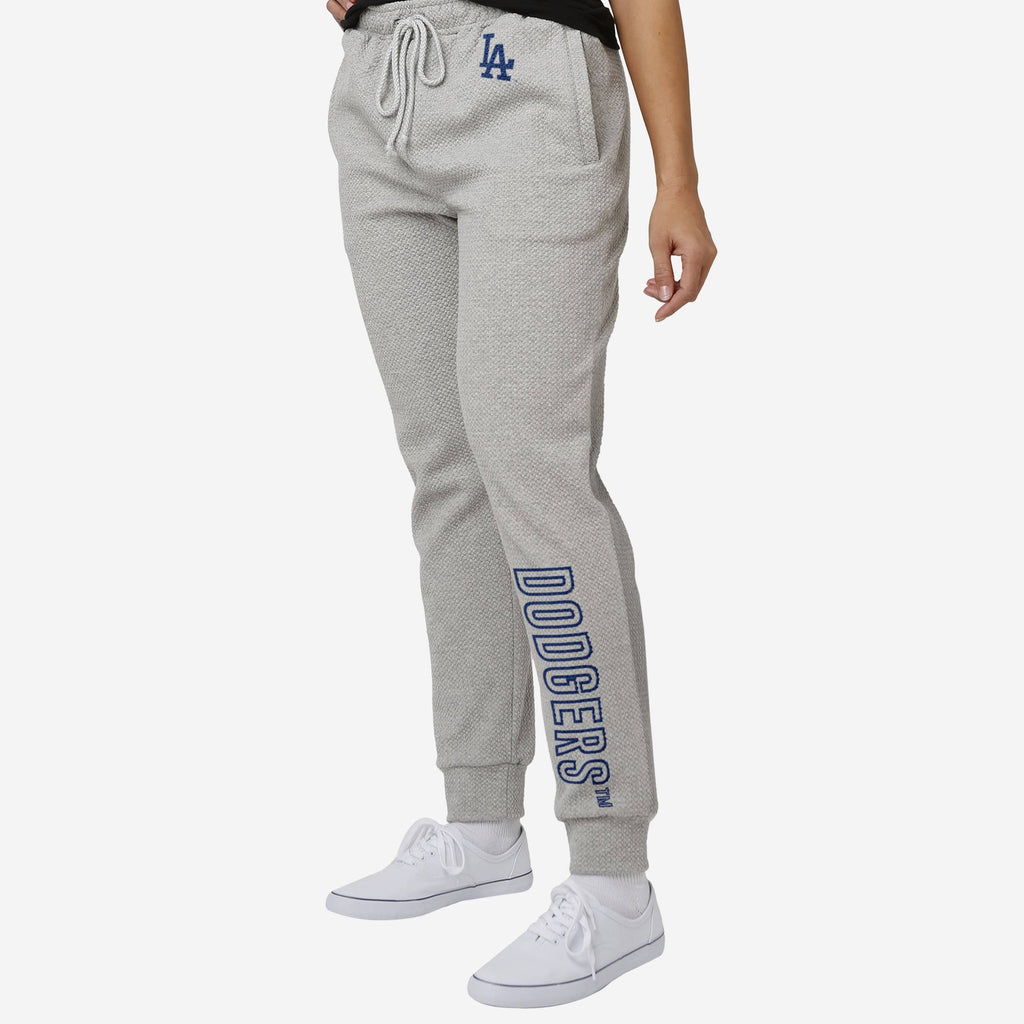 Los Angeles Dodgers Womens Gray Woven Joggers FOCO S - FOCO.com