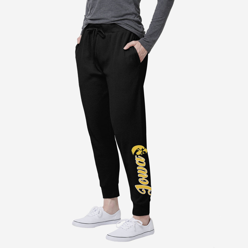 Iowa Hawkeyes Womens Waffle Lounge Pants FOCO S - FOCO.com