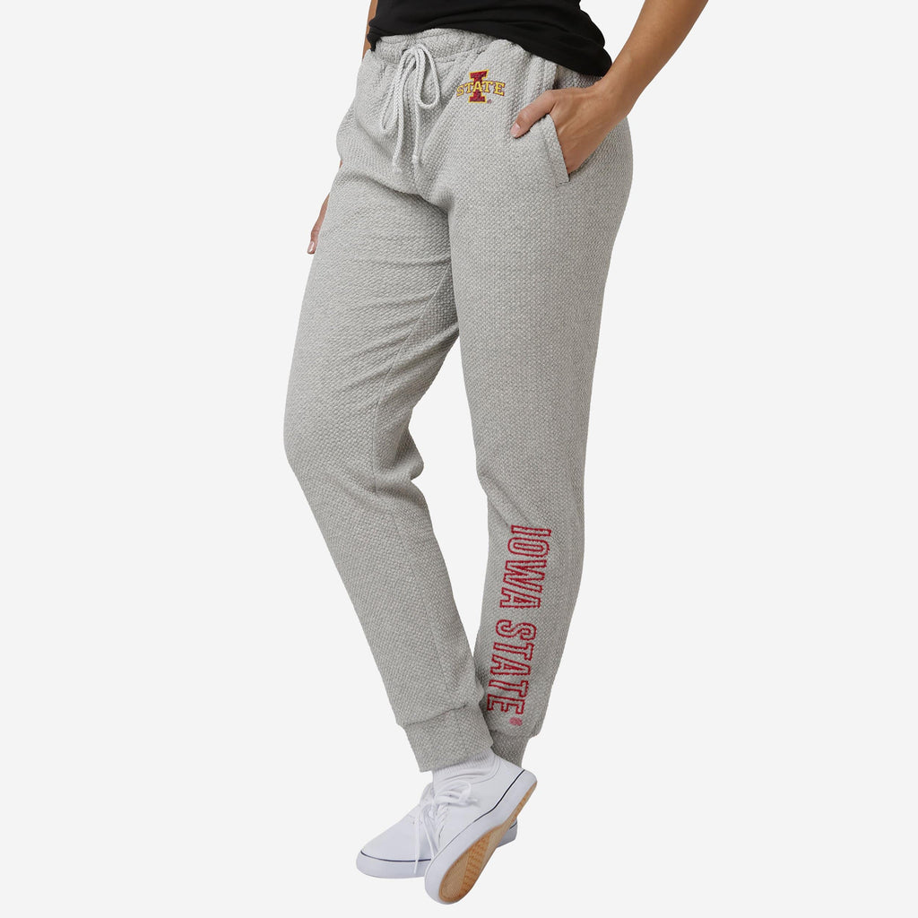 Iowa State Cyclones Womens Gray Woven Joggers FOCO S - FOCO.com