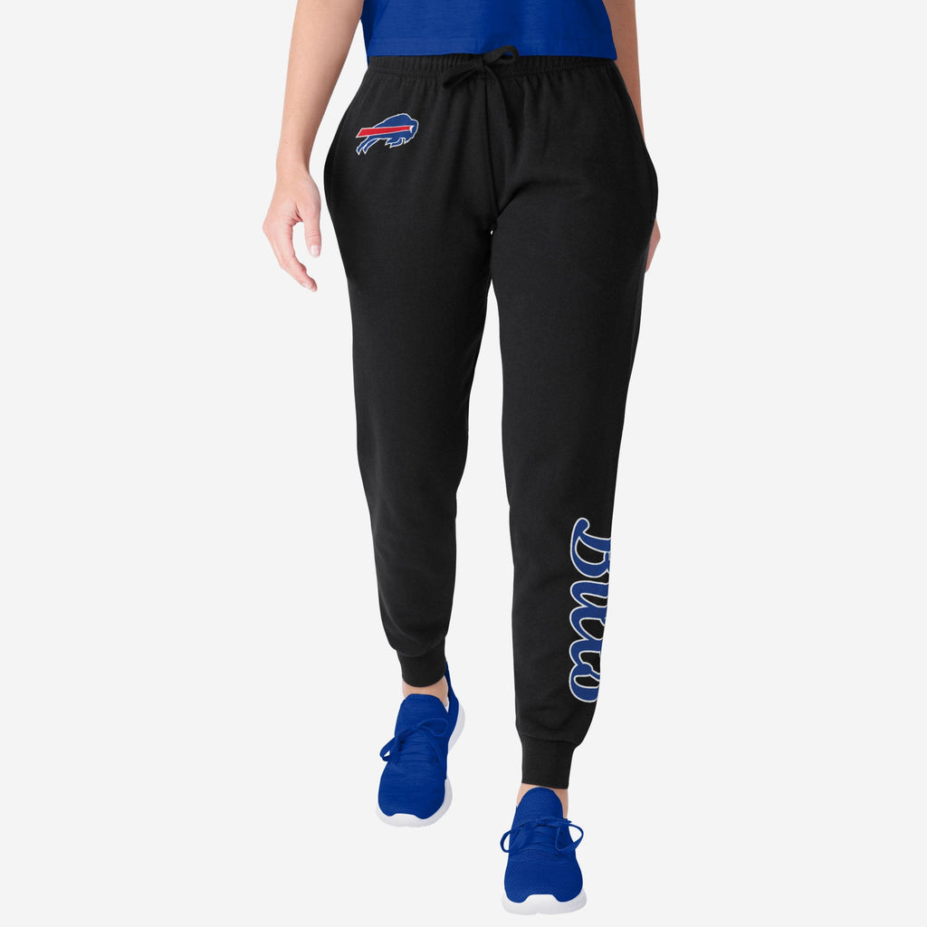 Buffalo Bills Womens Script Wordmark Black Joggers FOCO S - FOCO.com