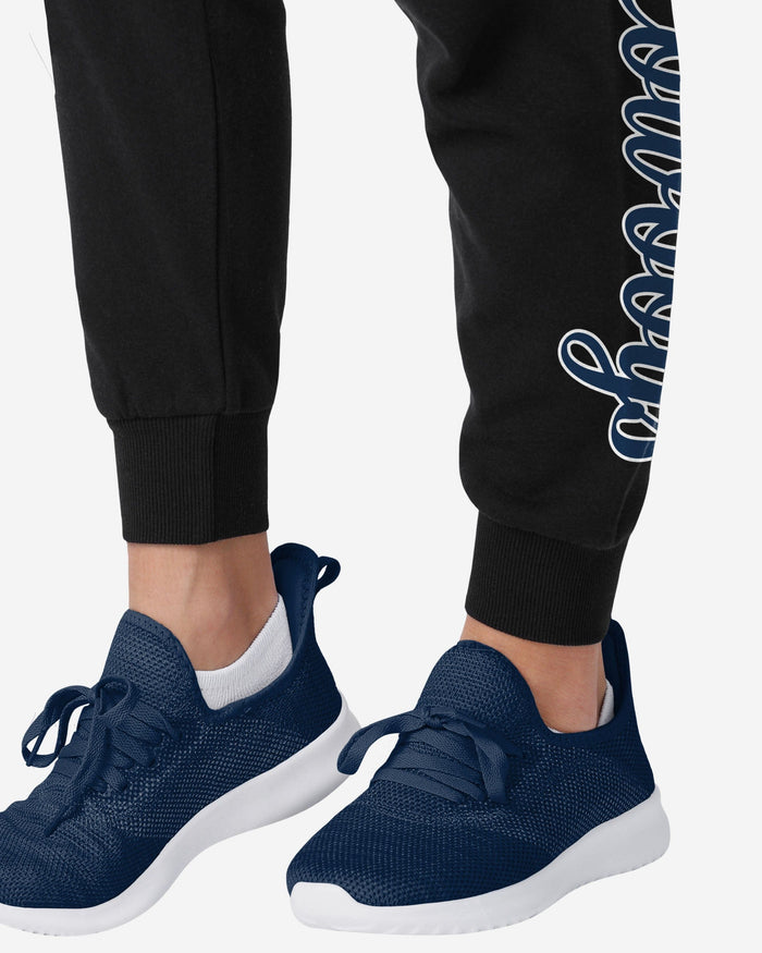 Dallas Cowboys Womens Script Wordmark Black Joggers FOCO - FOCO.com