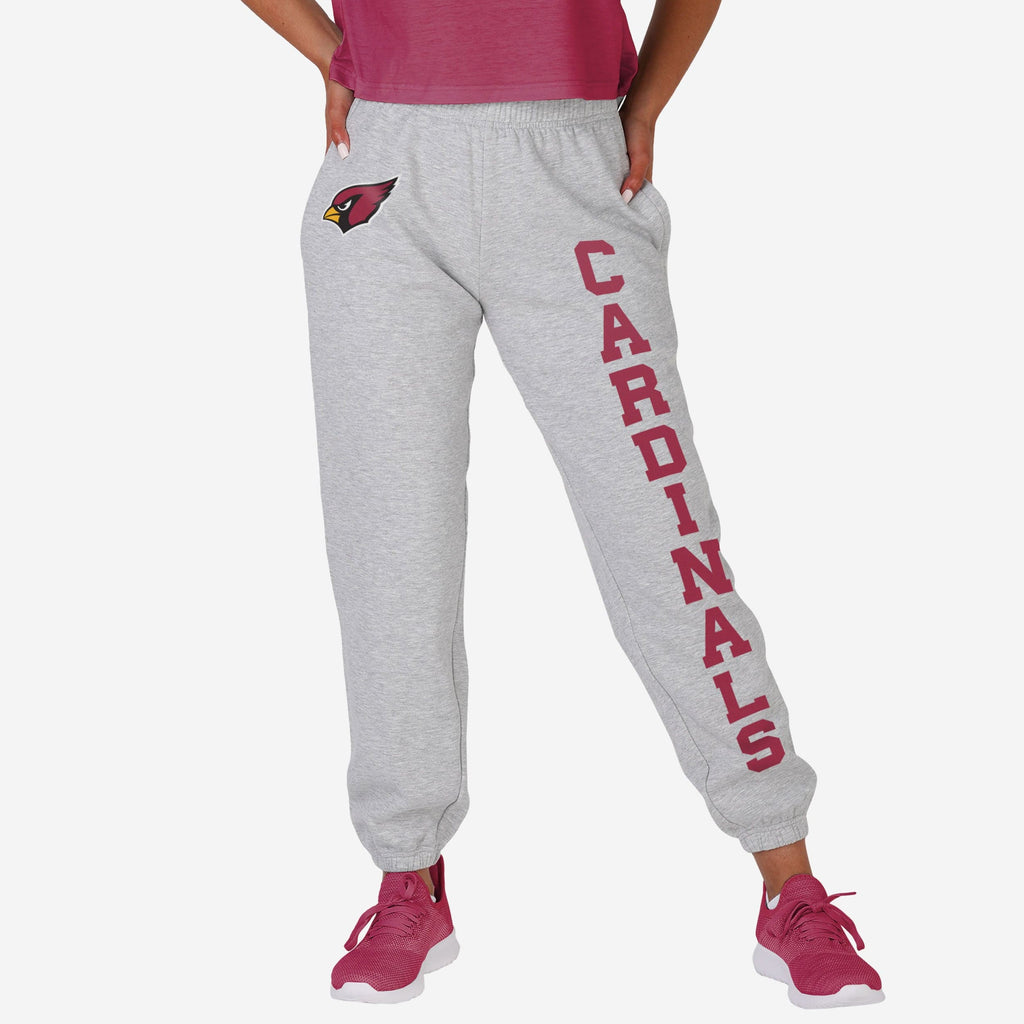 Arizona Cardinals Womens Big Wordmark Gray Sweatpants FOCO S - FOCO.com