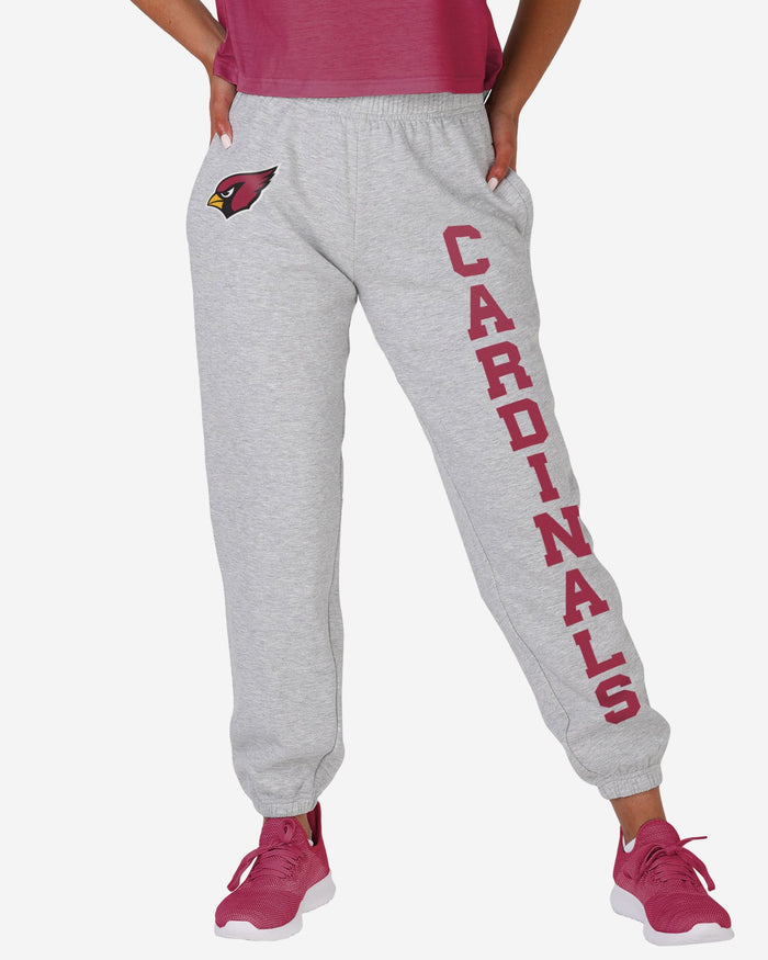 Arizona Cardinals Womens Big Wordmark Gray Sweatpants FOCO S - FOCO.com