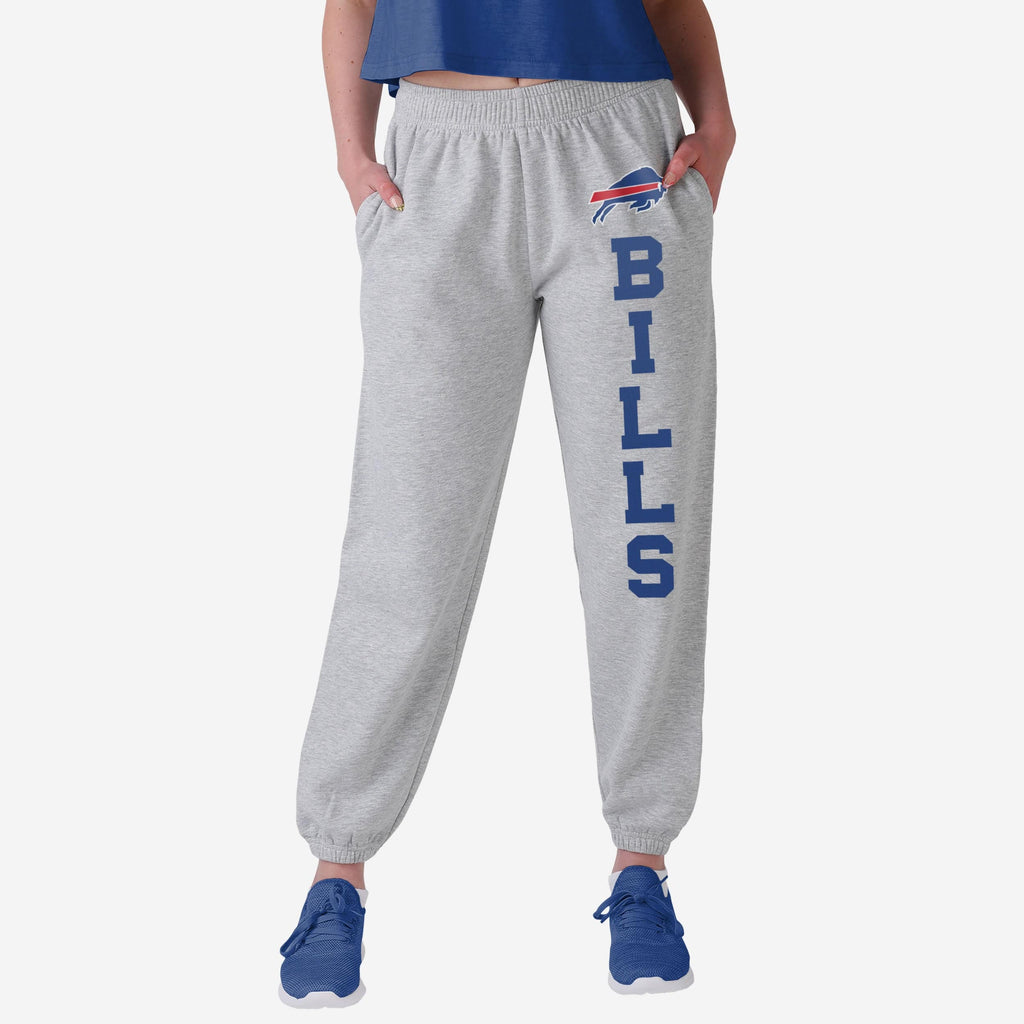 Buffalo Bills Womens Big Wordmark Gray Sweatpants FOCO S - FOCO.com