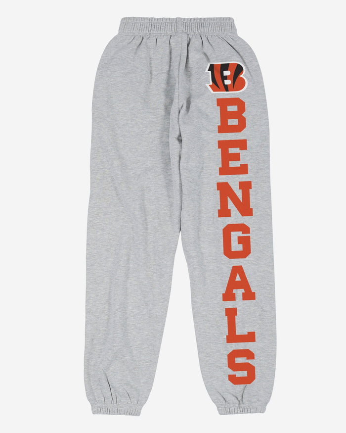 Cincinnati Bengals Womens Big Wordmark Gray Sweatpants FOCO - FOCO.com