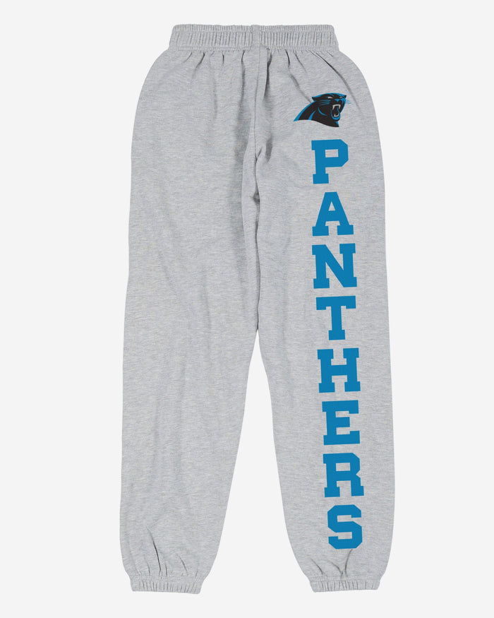 Carolina Panthers Womens Big Wordmark Gray Sweatpants FOCO - FOCO.com