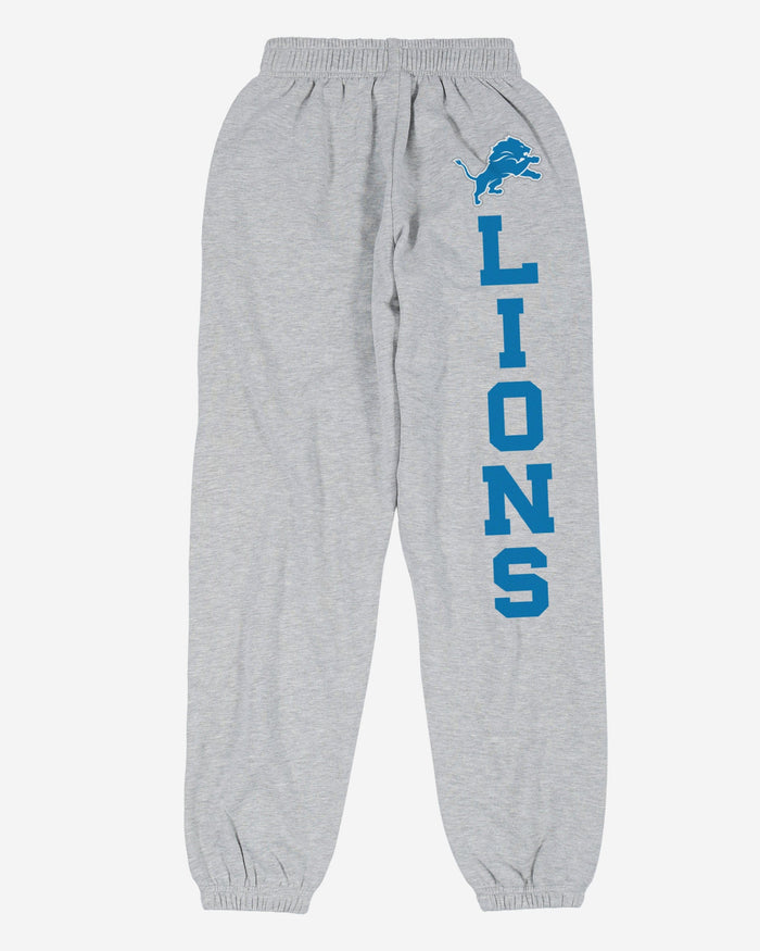 Detroit Lions Womens Big Wordmark Gray Sweatpants FOCO - FOCO.com