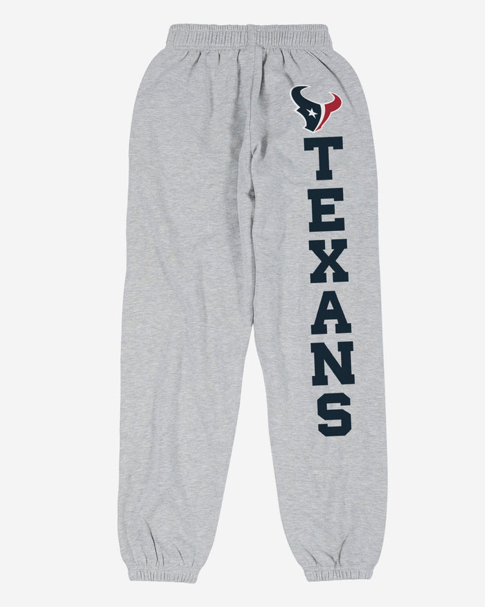 Houston Texans Womens Big Wordmark Gray Sweatpants FOCO - FOCO.com