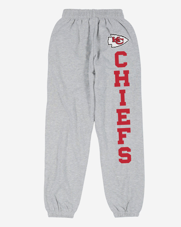 Kansas City Chiefs Womens Big Wordmark Gray Sweatpants FOCO - FOCO.com