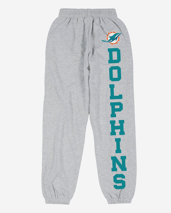 Miami Dolphins Womens Big Wordmark Gray Sweatpants FOCO - FOCO.com