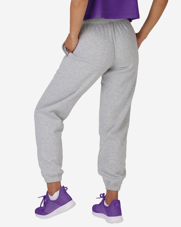 Minnesota Vikings Womens Big Wordmark Gray Sweatpants FOCO - FOCO.com