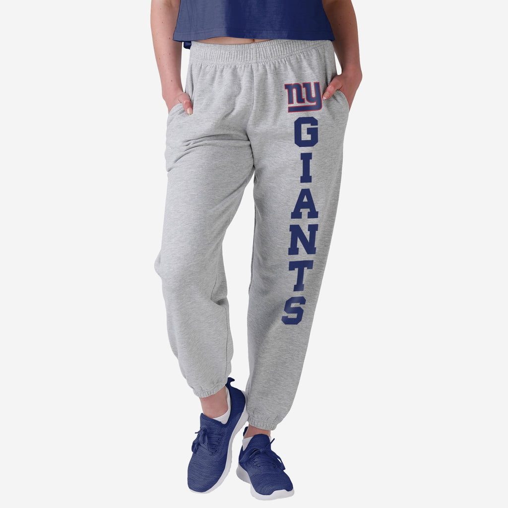 New York Giants Womens Big Wordmark Gray Sweatpants FOCO S - FOCO.com