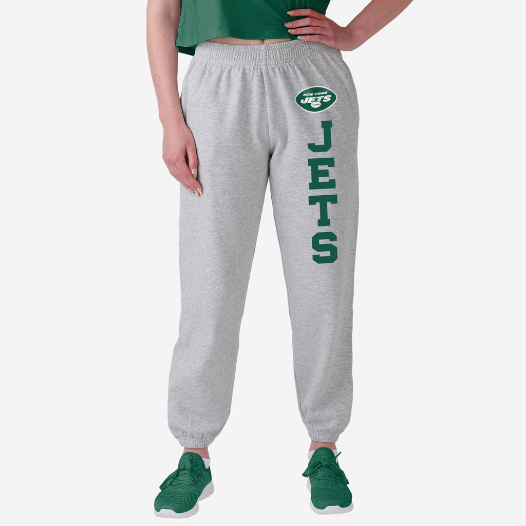 New York Jets Womens Big Wordmark Gray Sweatpants FOCO S - FOCO.com